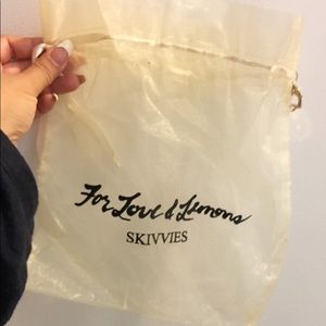NWT For Love & Lemons skivvies in pouch